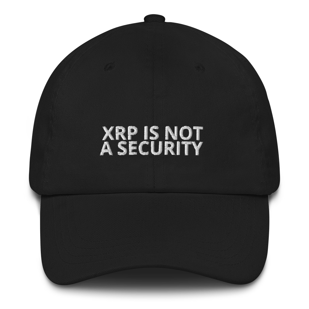 XRP NOT A SECURITY Hat