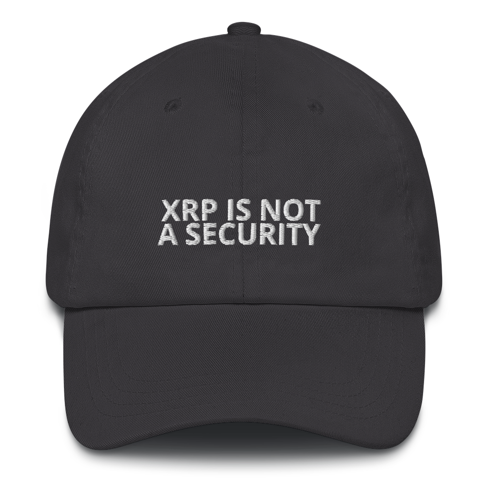 XRP NOT A SECURITY Hat