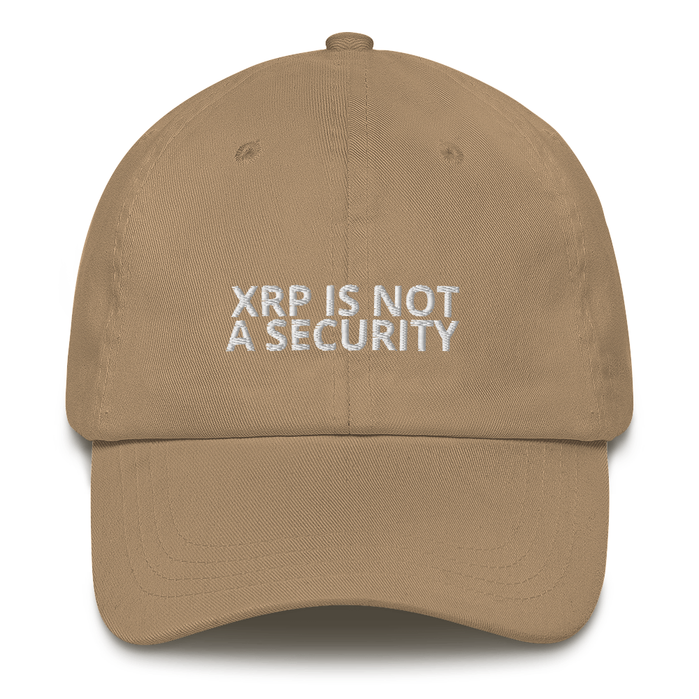 XRP NOT A SECURITY Hat