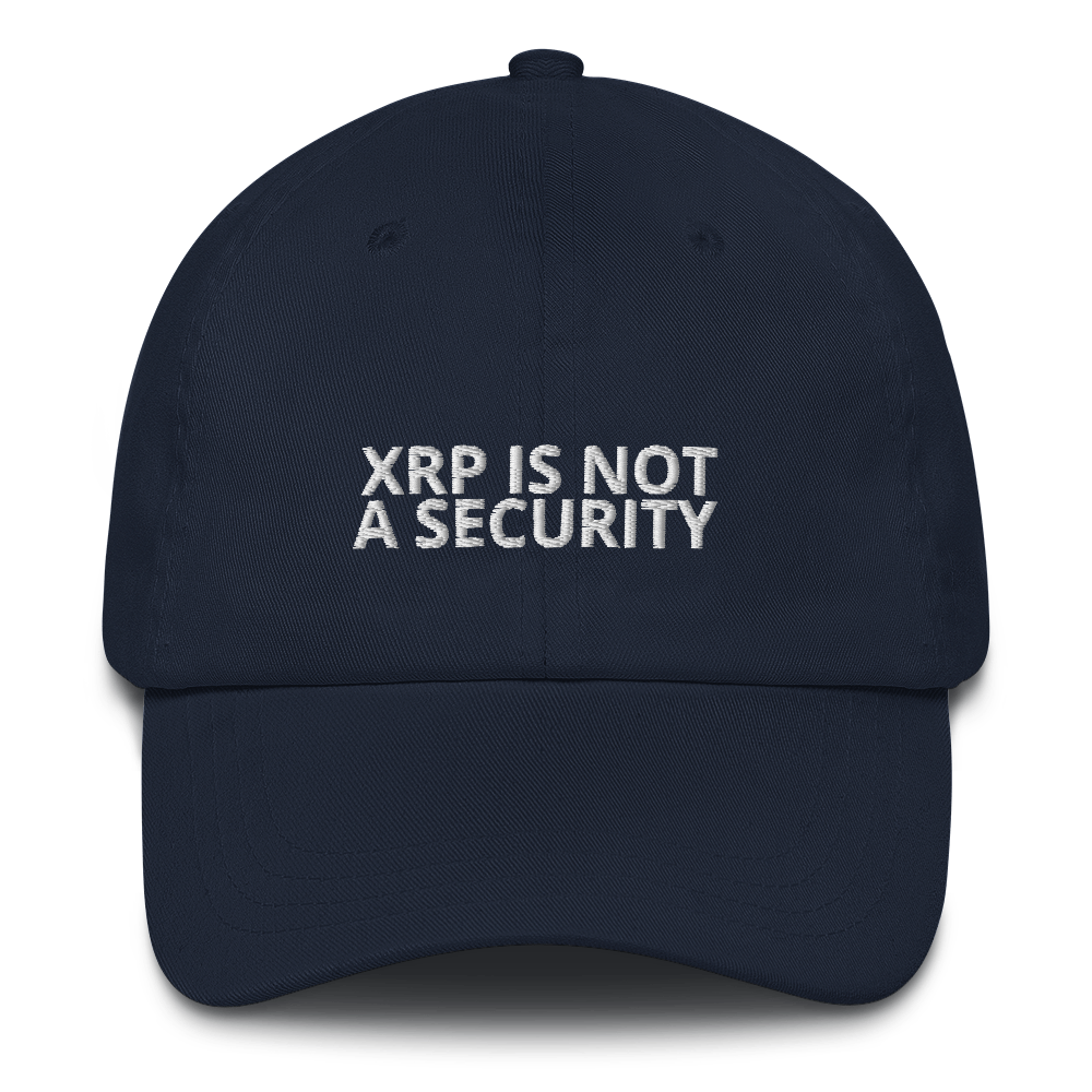 XRP NOT A SECURITY Hat