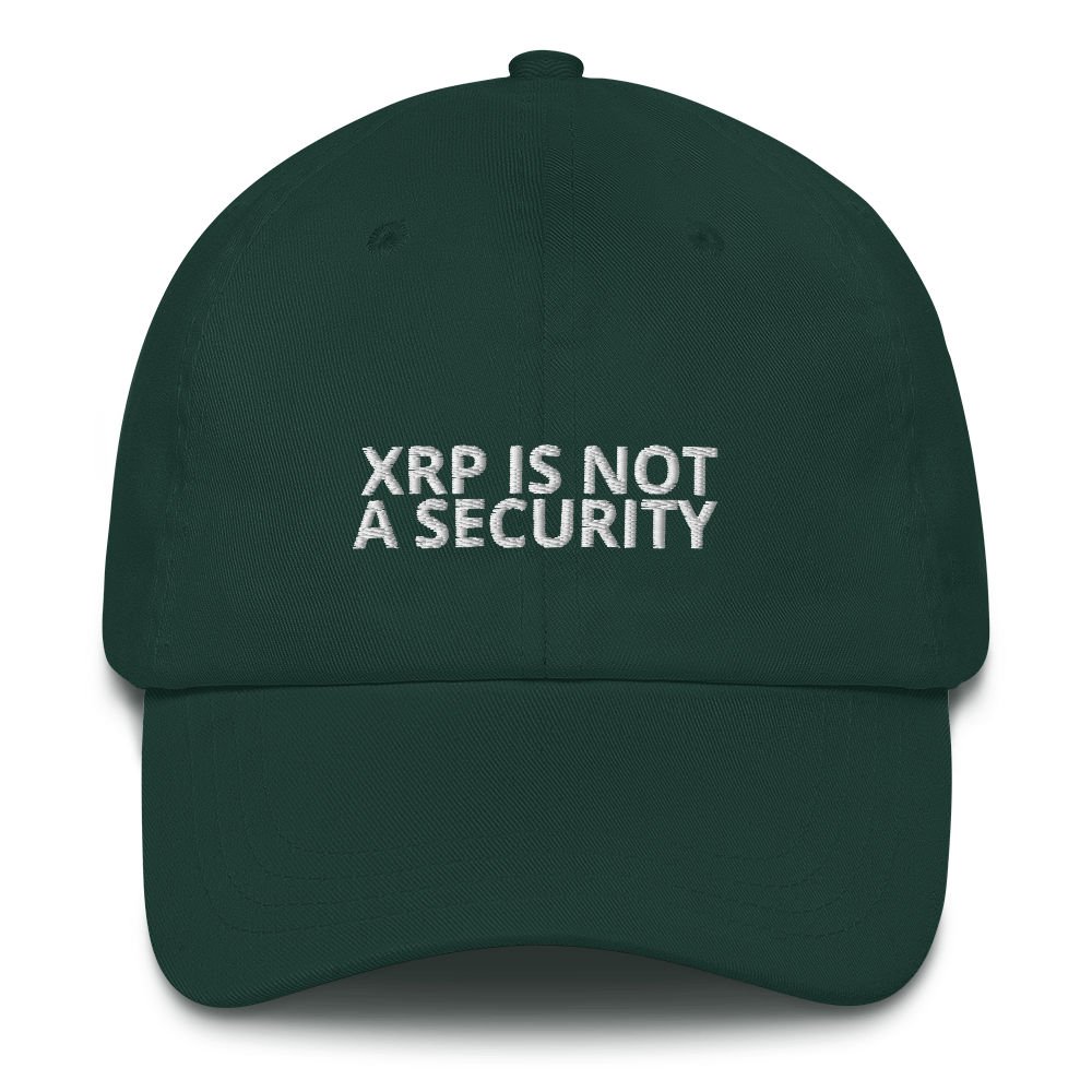 XRP NOT A SECURITY Hat